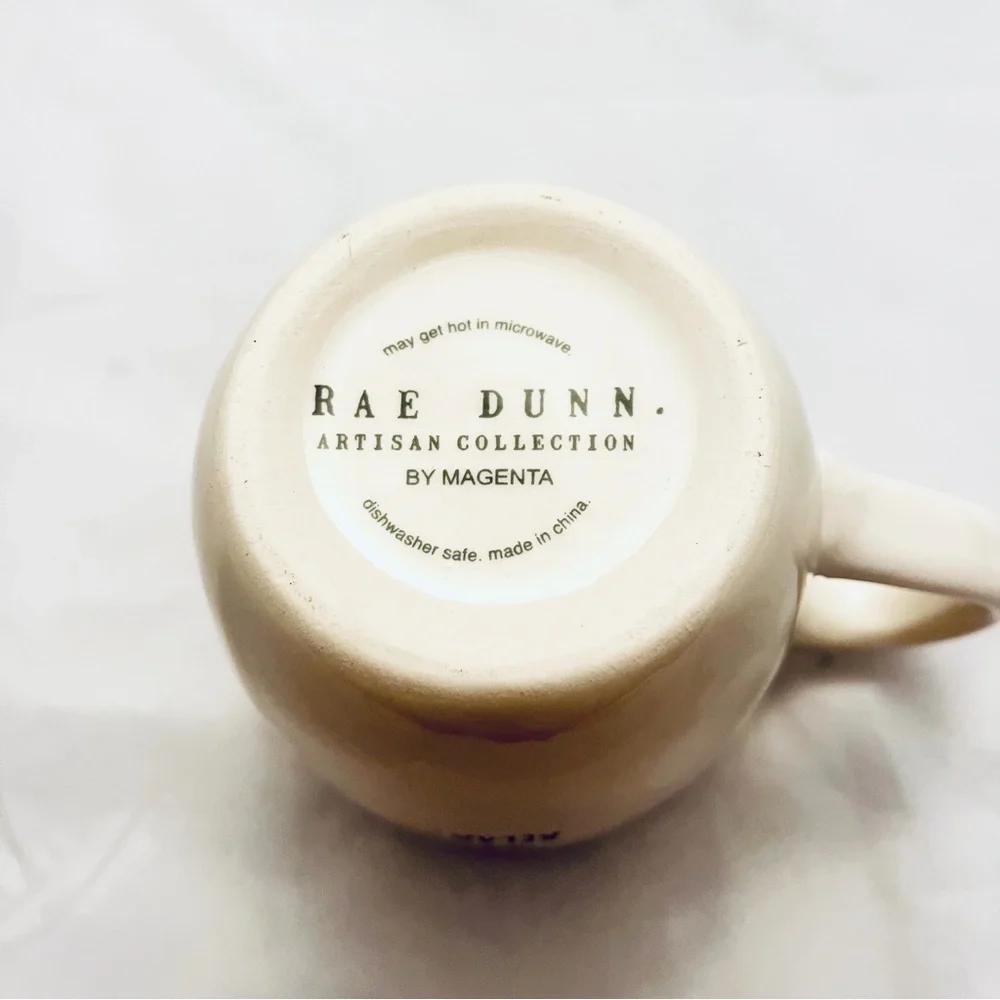 Rae Dunn Coffee Mug, Picture of Dogs, Sit Down & Relax, EUC